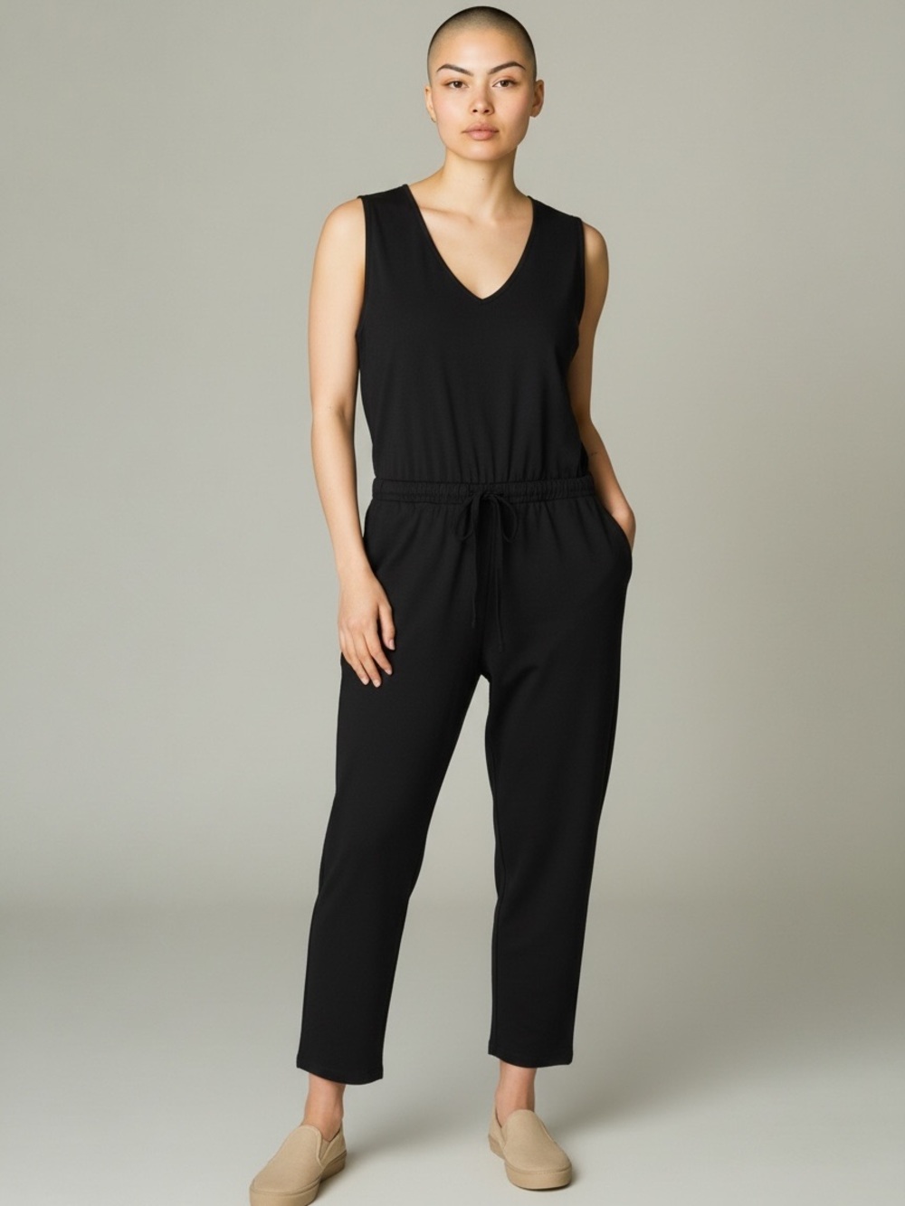 NWT quince black jumpsuit